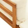 Tumbonas con cojines crema 2 unidades madera de acacia de vidaXL, Conjuntos de jardín - Ref: Foro24-3087268, Precio: 437,95 €...