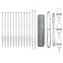 Juego de Cercas Par de 2 Acero Galvanizado 25 x 1 m Expandible de , Postes de cerca - Ref: Foro24-3353379, Precio: 161,79 €, ...