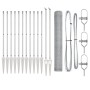 Set de Cercas Set de 2 Acero galvanizado 25 metros Duradero by , fence posts - Ref: Foro24-3353380, Price: 183,09 €, Discount: %