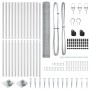Set de Cercas Set de 2 Acero galvanizado 25 metros Duradero by , fence posts - Ref: Foro24-3353380, Price: 183,09 €, Discount: %