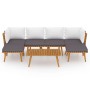 Gartenmöbel 7-teilig mit Kissen aus massivem Akazienholz von vidaXL, Gartensets - Ref: Foro24-3087023, Preis: 510,17 €, Rabat...