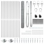 Juego de Cerca Set de 2 Acero galvanizado 25 x 1.2 m Durable by , fence posts - Ref: Foro24-3353383, Price: 165,67 €, Discoun...