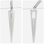 Juego de Cerca Set de 2 Acero galvanizado 25 x 1.2 m Durable by , fence posts - Ref: Foro24-3353383, Price: 165,67 €, Discoun...