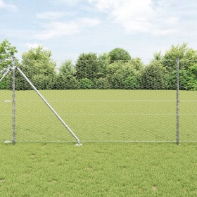 Cerca Hexagonal 1.4x25 m Acero Galvanizado
