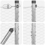 Cerca Hexagonal 1.4x25 m Acero Galvanizado, Publicaciones de Cerca  con Punta 13 pcs Ø32 mm 160 cm Acero Galvanizado | Foro24.es | Tu tienda online para hogar, jardín y más Foro24.es