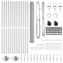 Set de Cercado 2 unidades Acero galvanizado 25 x 1.5 m Duradero by , fence posts - Ref: Foro24-3353389, Price: 190,07 €, Disc...