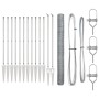 Juego de Cercas Set de 2 Acero galvanizado 25 x 1.5 m Duradero by , fence posts - Ref: Foro24-3353390, Price: 185,28 €, Disco...
