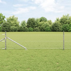 Cerca hexagonal 0.4x50 m de acero galvanizado, Postes de cerca con punta 13 pcs Ø32 mm 60 cm de acero galvanizado by , fence ...