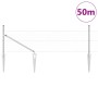 Cerca Hexagonal 0.4x50 m Acero Galvanizado, Postes de Cerca con Punta 13 pcs Ø32 mm 60 cm Acero Galvanizado by , fence posts ...