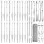 Cerca Hexagonal 0.5x50 m Acero Galvanizado, Postes para Cerca con Punta 13 pcs Ø32 mm 80 cm Acero Galvanizado by , fence post...