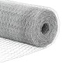 Valla Hexagonal 0.8x50 m Acero Galvanizado, Postes de Valla con Pica 13 pcs Ø32 mm 100 cm Acero Galvanizado by , fence posts ...
