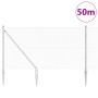 Valla Hexagonal 1.2x50 m Acero Galvanizado, Postes de Valla con Anclaje de Púa 13 pcs Ø32 mm 140 cm Acero Galvanizado by , fe...