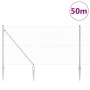 Cerca Hexagonal 1.2x50 m Acero Galvanizado, Postes de Cerca con Punta 13 pcs Ø32 mm 140 cm Acero Galvanizado by , fence posts...