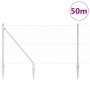 Cerca hexagonal 1,2x50 m Acero galvanizado, Postes de cerca con pica 13 pcs Ø32 mm 140 cm Acero galvanizado by , fence posts ...