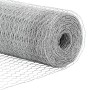 Cerca Hexagonal 0.5x100 m Acero Galvanizado, Postes para Cerca con Punta 13 pcs Ø32 mm 80 cm Acero Galvanizado by , fence pos...