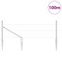 Cerca Hexagonal 0,5x100 m Acero Galvanizado, Postes de Cerca con Punta 13 pcs Ø32 mm 80 cm Acero Galvanizado by , fence posts...