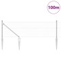 Cerca Hexagonal 0.6x100 m Acero Galvanizado, Postes para cerca con Punta 13 pcs Ø32 mm 80 cm Acero Galvanizado by , fence pos...
