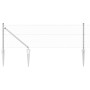 Cerca Hexagonal 0.6x100 m Acero Galvanizado, Postes para cerca con Punta 13 pcs Ø32 mm 80 cm Acero Galvanizado by , fence pos...