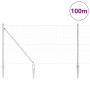 Cerca hexagonal 1x100 m de acero galvanizado, Postes para cerca con espiga 13 pcs Ø32 mm 120 cm de acero galvanizado by , fen...