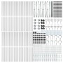 Cerca hexagonal 1.4x100 m acero galvanizado, Postes para cercas con estaca 13 pcs Ø32 mm 160 cm acero galvanizado by , fence ...