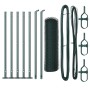 Cerca Hexagonal  Verde 0.4x10 m Acero, Postes para Cerca  con Placas de Base 7 pcs Ø32mm 50cm Acero Galvanizado | Foro24.es | Tu tienda online para hogar, jardín y más Foro24.es