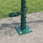 Cerca Hexagonal  Verde 0,4x10 m de Acero, Postes de Cerca  con Placas de Base 7 pcs Ø32mm 50cm de Acero Galvanizado | Foro24.es | Tu tienda online para hogar, jardín y más Foro24.es