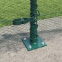 Valla Hexagonal  Verde 0.5x10 m de Acero, Postes de Valla  con Placas de Base 7 pcs Ø32mm 70cm de Acero Galvanizado | Foro24.es | Tu tienda online para hogar, jardín y más Foro24.es