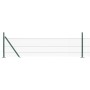 Valla Hexagonal  Verde 0.5x10 m de Acero, Postes de Valla  con Placas de Base 7 pcs Ø32mm 70cm de Acero Galvanizado | Foro24.es | Tu tienda online para hogar, jardín y más Foro24.es