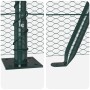 Valla Hexagonal  Verde 0.5x10 m de Acero, Postes de Valla  con Placas de Base 7 pcs Ø32mm 70cm de Acero Galvanizado | Foro24.es | Tu tienda online para hogar, jardín y más Foro24.es
