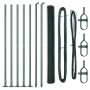 Cerca Hexagonal  Verde 1.4x10 m Acero, Postes de Cerca  con Placas de Base 7 pcs Ø32mm 78.5cm Acero Galvanizado | Foro24.es | Tu tienda online para hogar, jardín y más Foro24.es