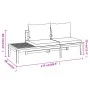 Set muebles de jardín 4 pzas cojines gris oscuro madera acacia de vidaXL, Conjuntos de jardín - Ref: Foro24-3087267, Precio: ...