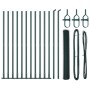 Juego de Cercas Set de 2 Verde Acero Recubierto en Polvo von , Zaunpfosten - Ref: Foro24-3353520, Preis: 150,65 €, Rabatt: %