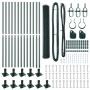 Juego de Cercas Set de 2 Verde Acero Recubierto en Polvo von , Zaunpfosten - Ref: Foro24-3353520, Preis: 150,65 €, Rabatt: %
