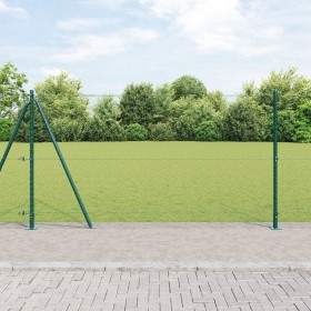 Juego de Cercado Juego de 2 Verde Acero Galvanizado, PVC de , Postes de cerca - Ref: Foro24-3353521, Precio: 144,34 €, Descue...