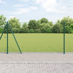 Juego de Cercas Set de 2 Verde Acero 25 x 1.2 m Duradero von , Zaunpfosten - Ref: Foro24-3353522, Preis: 147,92 €, Rabatt: -5%%