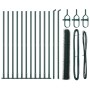 Juego de Cercas Set de 2 Verde Acero 25 x 1.2 m Duradero von , Zaunpfosten - Ref: Foro24-3353522, Preis: 147,92 €, Rabatt: %