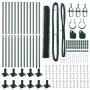 Juego de Cercas Set de 2 Verde Acero 25 x 1.2 m Duradero von , Zaunpfosten - Ref: Foro24-3353522, Preis: 147,92 €, Rabatt: %