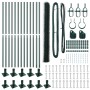 Juego de Cercado Set de 2 Verde Acero con Recubrimiento en Polvo by , fence posts - Ref: Foro24-3353531, Price: 165,46 €, Dis...