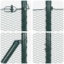Cerca Hexagonal VidaXL Verde 1.2x50 m Acero, Postes de Cerca VidaXL con Placas Base 13 pcs Ø32mm 68.5cm Acero Galvanizado | Foro24.es | Tu tienda online para hogar, jardín y más Foro24.es