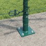 Cerca Hexagonal Verde 1.2x50 m Acero, Postes de Cerca con Placas de Base 13 pcs Ø32mm 68.5cm Acero Galvanizado by , fence pos...