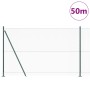 Valla Hexagonal Verde 1.4x50 m Acero, Postes de valla con bases 13 pcs Ø32mm 78.5cm Acero Galvanizado by , fence posts - Ref:...