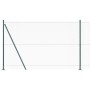 Valla Hexagonal Verde 1.4x50 m Acero, Postes de valla con bases 13 pcs Ø32mm 78.5cm Acero Galvanizado by , fence posts - Ref:...