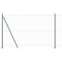 Valla Hexagonal Verde 1.4x50 m Acero, Publicaciones de Valla con Placas Base 13 pcs Ø32mm 78.5cm Acero Galvanizado by , fence...