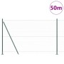 Cerca Hexagonal Verde 1.6x50 m Acero, Postes de Cerca con Placas Base 13 pcs Ø32mm 88.5cm Acero Galvanizado by , fence posts ...