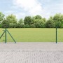 Cerca Hexagonal Verde 0.4x100 m de Acero,  Poste de Cerca con Placas Base 13 pcs Ø32mm 50cm de Acero Galvanizado | Foro24.es | Tu tienda online para hogar, jardín y más Foro24.es