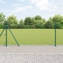 Cerco Hexagonal Verde 0.8x100 m Acero, Postes de Cerco con Bases 13 pcs Ø32mm 90cm Acero Galvanizado by , fence posts - Ref: ...