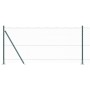 Cerco Hexagonal Verde 0.8x100 m Acero, Postes de Cerco con Bases 13 pcs Ø32mm 90cm Acero Galvanizado by , fence posts - Ref: ...