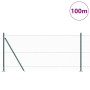 Valla Hexagonal  Verde 1x100 m Acero, Postes de Valla  con Placas de Base 13 pcs Ø32mm 110cm Acero Galvanizado | Foro24.es | Tu tienda online para hogar, jardín y más Foro24.es