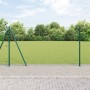 Valla Hexagonal Verde 1.2x100 m Acero, Postes de Valla con Placas Base 13 pcs Ø32mm 68.5cm Acero Galvanizado by , fence posts...