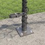 Cerca Hexagonal  Gris 0,4x10 m Acero, Postes de Cerca  con Placas Base 7 pcs Ø32mm 50cm Acero Galvanizado | Foro24.es | Tu tienda online para hogar, jardín y más Foro24.es